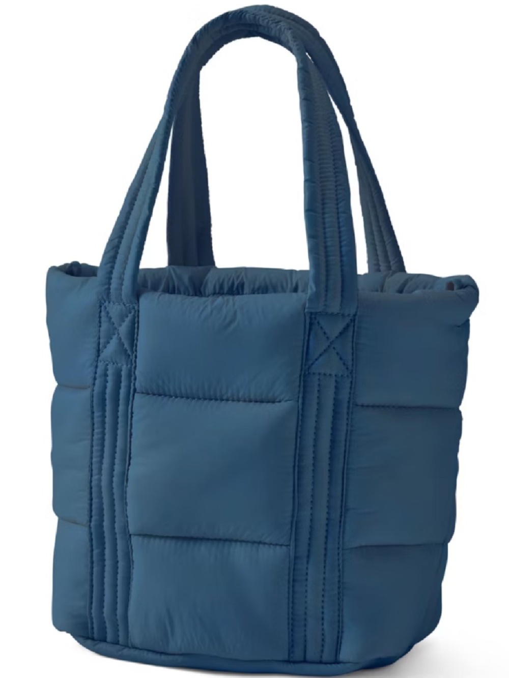 Land's End Wanderweight Ultralight Packable Crossbody Tote Bag (Vintage Blue) - Picture 3 of 11